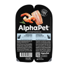 80гр Влажный корм AlphaPet для стерилизованных кошек, Анчоусы и креветки мясные кусочки в соусе