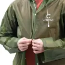 Плащ-дождевик Следопыт, EVA, на кнопках с капюшоном, 68*120см, Army Green, р. 48-50