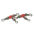 Вертлюг тройной с бусиной Namazu Tripple Swivel  5*7