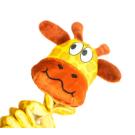 Игрушка Mr.Kranch Жираф с карманами под лакомство для собак, 36см, желтая