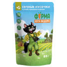 85гр Влажный корм Мнямс "Ферма кота Фёдора" для взрослых кошек с Уткой, Кроликом и Дичью