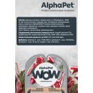 80гр Корм влажный AlphaPet WOW для кошек, Ягненок с потрошками в соусе