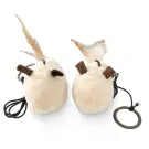Набор игрушек Pet Toy для кошек Мышка на резинке, 2шт 7,5см