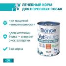 400гр*12шт Консервы Monge Vetsolution Dog HYPO Monoprotein Duck Вет. диета для собак для снижения реакции пищевой непереносимости с Уткой