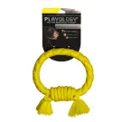 Игрушка Playology жевательный канат DRI-TECH ROPE для собак с ароматом курицы, средний, желтый