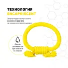 Игрушка Playology жевательный канат DRI-TECH ROPE для собак с ароматом курицы, средний, желтый
