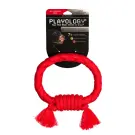 Игрушка Playology жевательный канат DRI-TECH ROPE для собак с ароматом говядины, большой, красный