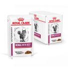 85гр Влажный корм ROYAL CANIN Renal Feline Beef диета для взрослых кошек при почечной недостаточности, с Говядиной в соусе