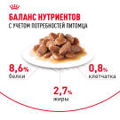 85гр Влажный корм ROYAL CANIN Hairball Care для взрослых кошек, профилактика образования волосяных комочков, в соусе (пауч)