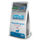 2кг Корм Farmina Vet Life Dog Hypoallergenic Pork&Potato диета для взрослых собак для снижение пищевой аллергии и/или непереносимости ингредиентов и питательных веществ со Свининой и картофелем