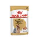 85гр Влажный корм ROYAL CANIN Yorkshire Terrier Adult для взрослых собак породы Йоркширский Терьер от 10 месяцев, паштет (пауч)