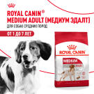 Корм в развес ROYAL CANIN Medium Adult для взрослых собак средних пород от 12 месяцев, 1кг