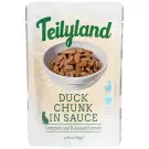 85гр Влажный корм Teilyland для кошек кусочки с Уткой в соусе