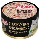 85гр Консерва INABA CIAO Toromi для кошек Куриное филе с сурими