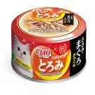 80гр Консерва INABA CIAO Toromi для кошек с Куриным филе, тунцом Кацуо и гребешком