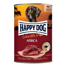 400гр Консервы Happy Dog Sensible Pure Africa для взрослых собак всех пород из мяса Страуса