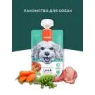 90гр Лакомство WANPY Dog для собак мясной мусс из Ягненка и моркови с горохом