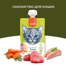 90гр Лакомство WANPY Cat для кошек мясной мусс из Тунца и курицы с морковью