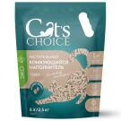 Наполнитель комкующийся растительный тофу Cat's choice Кофе, 6л