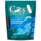 Силикагелевый впитывающий наполнитель Cat's choice с синими гранулами 4кг