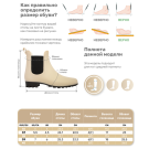 Ботильоны ПВХ женские Челси 39р (бежевый)