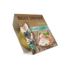 75гр Влажный корм Best Dinner Holistic для взрослых и стерилизованных кошек, мясные волокна Индейки с кальмарами в желе