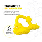 Игрушка Playology DRI-TECH ROPE жевательный канат для собак с ароматом курицы, средний, Желтый