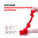 Игрушка Playology DRI-TECH ROPE жевательный канта для собак с ароматом говядины, средний, Красный