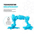 Игрушка Playology PUPPY SENSORY ROPE сенсорный канат для щенков мелких и средних пород с ароматом арахиса, Голубой