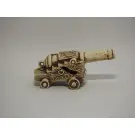 Декорация из светлой керамики Пушка большая, 22*10см