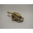 Декорация из светлой керамики Пушка большая, 22*10см