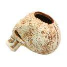 Декорация из светлой керамики Череп, 12*13,5см