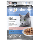 85гр Корм ProBalance Sterilised для стерилизованных кошек с Креветкой в соусе