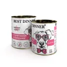 340г Консерва Best Dinner Premium для взрослых собак и щенков с 6 месяцев Телятина с овощами