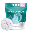 Наполнитель силикагелевый Комфикот впитывающий Горная лаванда 3,6л