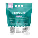 Наполнитель силикагелевый Комфикот впитывающий Горная лаванда 3,6л