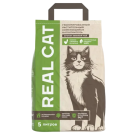 Наполнитель Real Cat TOFU green tea растительный комкующийся, Зеленый чай, 2,5кг (5л)