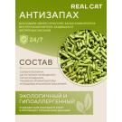 Наполнитель Real Cat TOFU green tea растительный комкующийся, Зеленый чай, 2,5кг (5л)