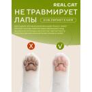 Наполнитель Real Cat TOFU green tea растительный комкующийся, Зеленый чай, 2,5кг (5л)