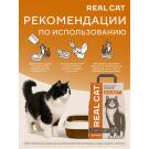 Наполнитель Real Cat TOFU original растительный комкующийся, Без запаха, 2,5кг (5л)