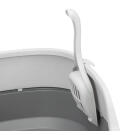 Туалет IDEA "ЛЯ-МУРР" для кошек с совком и высоким бортом Смоки, 48*35,5см