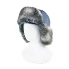 Шапка-ушанка СИБИРСКИЙ СЛЕДОПЫТ - Арктика, шиншилла, цвет серый/серо-голубой, XL