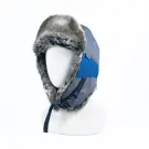 Шапка-ушанка СИБИРСКИЙ СЛЕДОПЫТ - Арктика, шиншилла, цвет серый/серо-голубой, XL