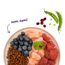 1+1 0,4кг Корм Bosch Sanabelle Adult mit Strauß & Blaubeeren Life для взрослых кошек со Страусом