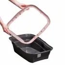 Туалет MPS NELLA для котов c бортом Мокко, 58*37,5*18см