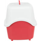 Туалет TRIXIE для кошек Vico со съемной крышей и дверью, красный/белый, 40*40*56см