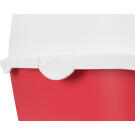 Туалет TRIXIE для кошек Vico со съемной крышей и дверью, красный/белый, 40*40*56см