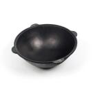 Казан узбекский чугунный с алюминиевой крышкой, с подвесной ручкой (плоское дно), 8л