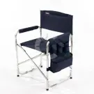 Кресло складное "СЛЕДОПЫТ" 585*450*825мм, с карманом на подлокотнике, алюминий, синий