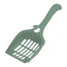 Туалет IDEA "ЛЯ-МУРР" для кошек с совком и высоким бортом Нефритовый, 48*35,5см